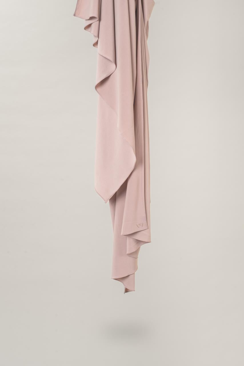 Hijab PAE Bamboo Jersey - Ivory Blush