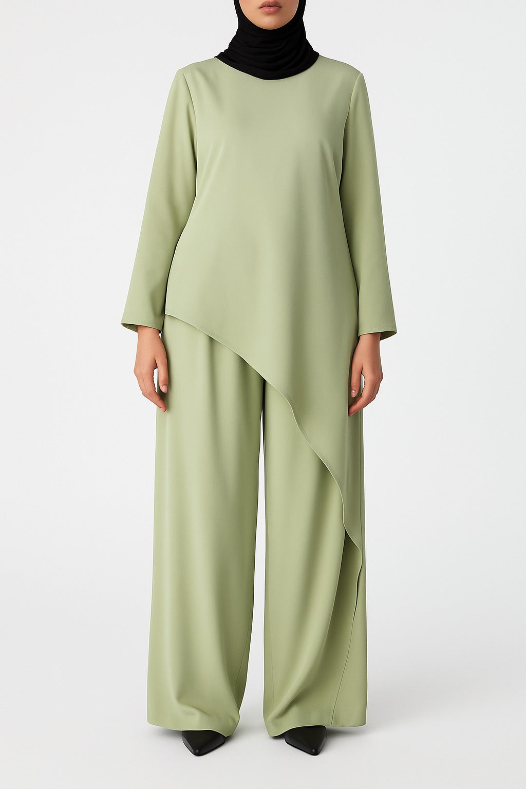 Tee Shirt Asymetrique - Vert
